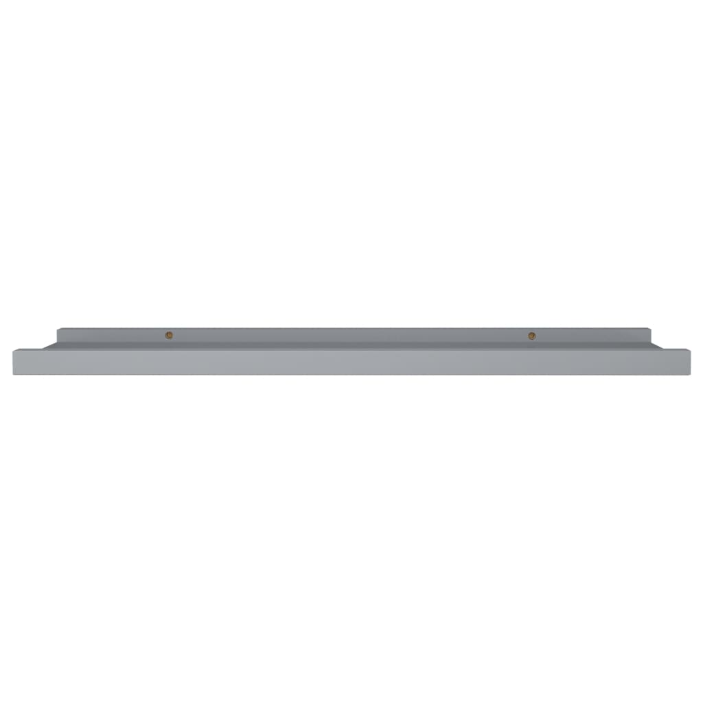 gallerihylder 2 stk. 80x9x3 cm MDF grå