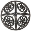 industriel loftlampe med kæde og hjul 45 cm E27