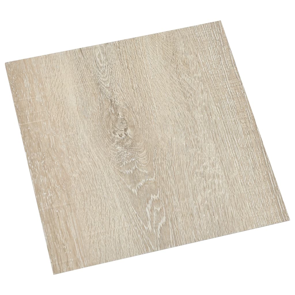 selvklæbende gulvbrædder 55 stk. 5,11 m² PVC beige