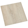 selvklæbende gulvbrædder 55 stk. 5,11 m² PVC beige