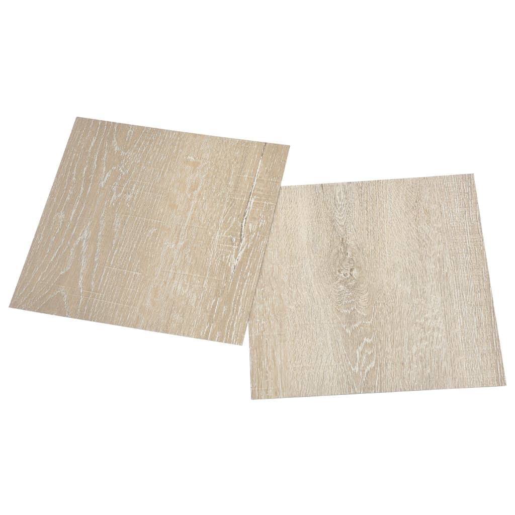 selvklæbende gulvbrædder 55 stk. 5,11 m² PVC beige