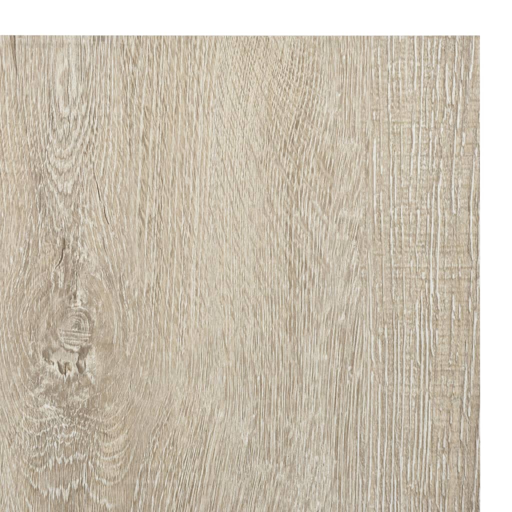 selvklæbende gulvbrædder 55 stk. 5,11 m² PVC beige