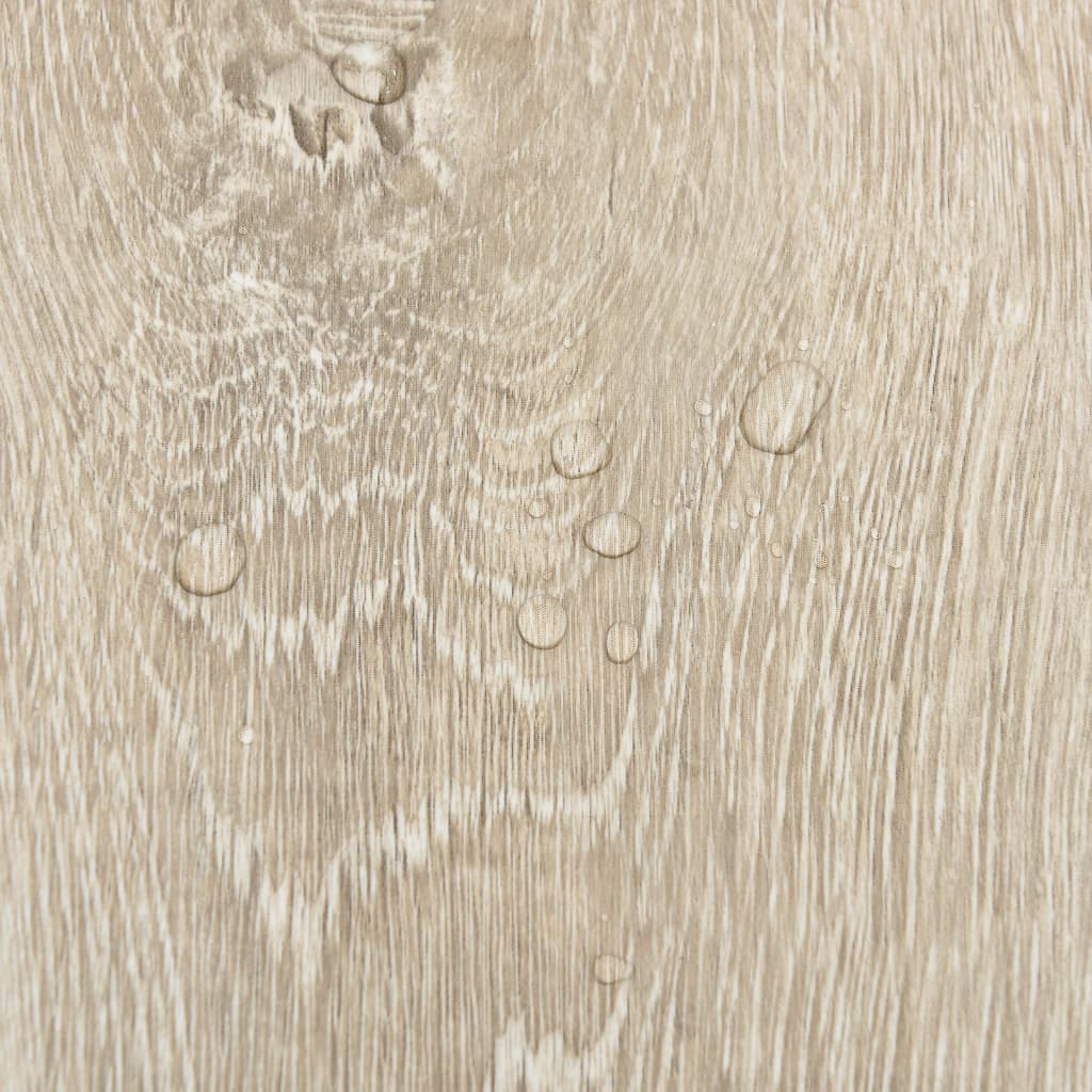 selvklæbende gulvbrædder 55 stk. 5,11 m² PVC beige