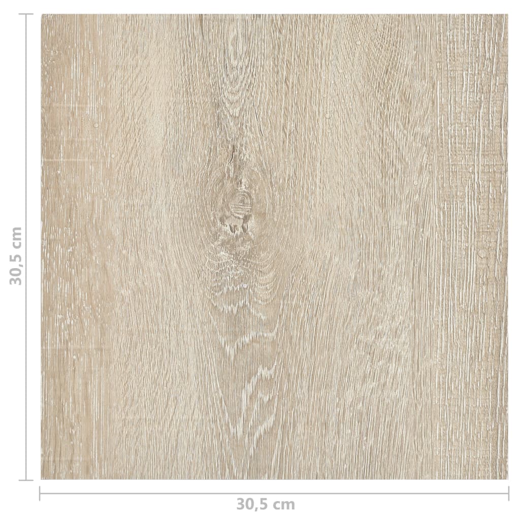 selvklæbende gulvbrædder 55 stk. 5,11 m² PVC beige