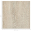 selvklæbende gulvbrædder 55 stk. 5,11 m² PVC beige