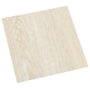selvklæbende gulvbrædder 55 stk. 5,11 m² PVC beige