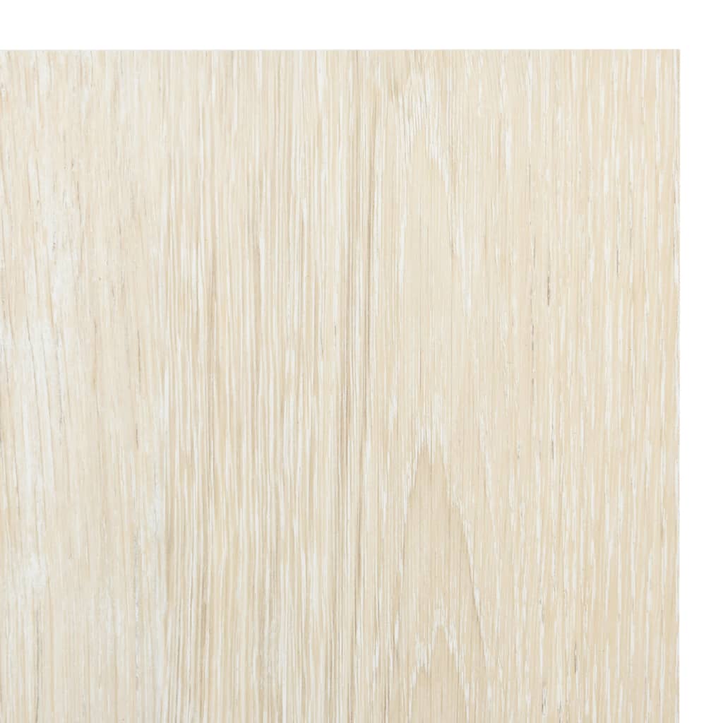 selvklæbende gulvbrædder 55 stk. 5,11 m² PVC beige