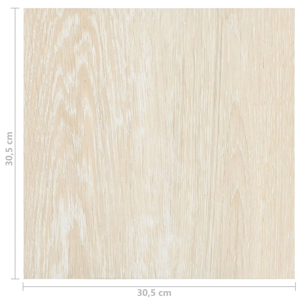 selvklæbende gulvbrædder 55 stk. 5,11 m² PVC beige