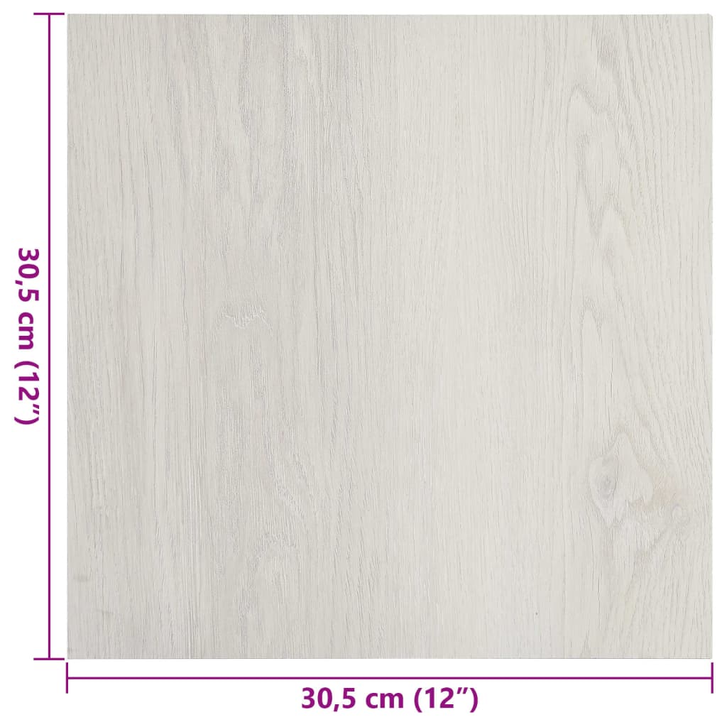 selvklæbende gulvbrædder 55 stk. 5,11 m² PVC beige