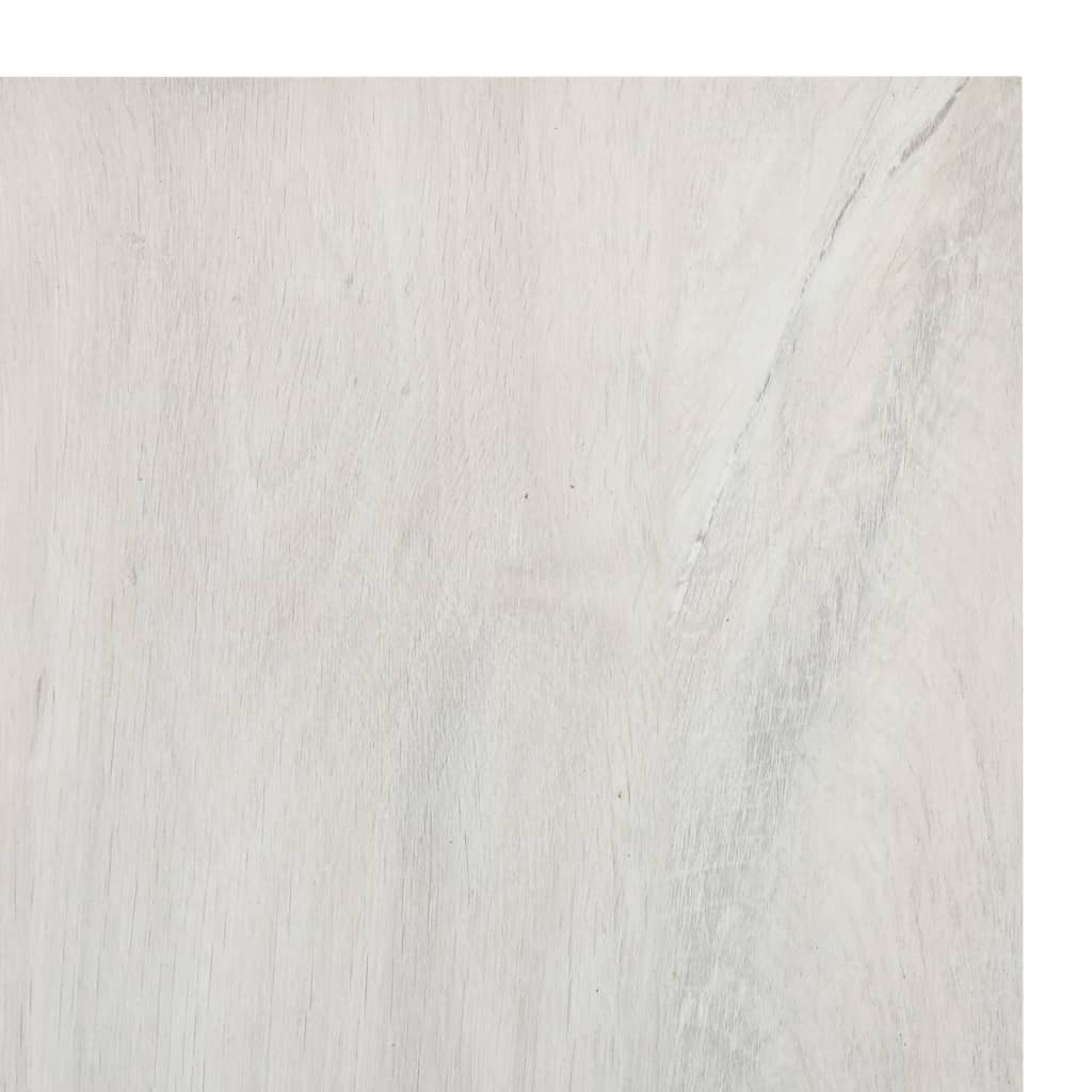 selvklæbende gulvbrædder 55 stk. 5,11 m² PVC cremefarvet