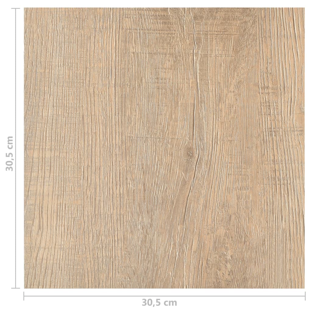 selvklæbende gulvbrædder 55 stk. 5,11 m² PVC brun
