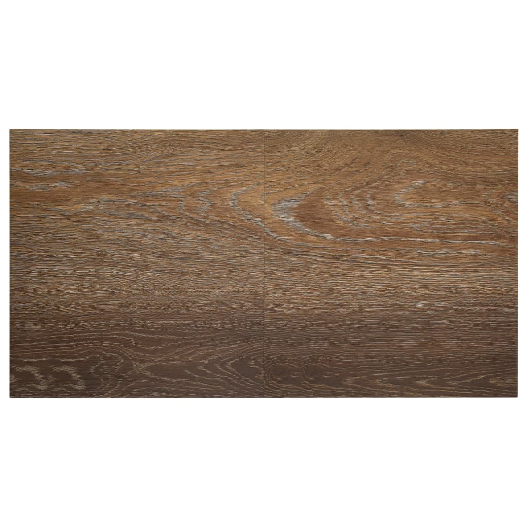 selvklæbende gulvbrædder 55 stk. 5,11 m² PVC brun