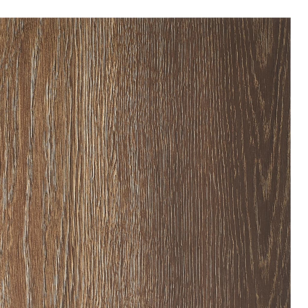 selvklæbende gulvbrædder 55 stk. 5,11 m² PVC brun