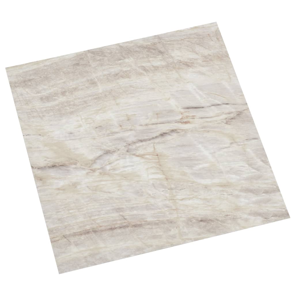 selvklæbende gulvbrædder 55 stk. 5,11 m² PVC beige