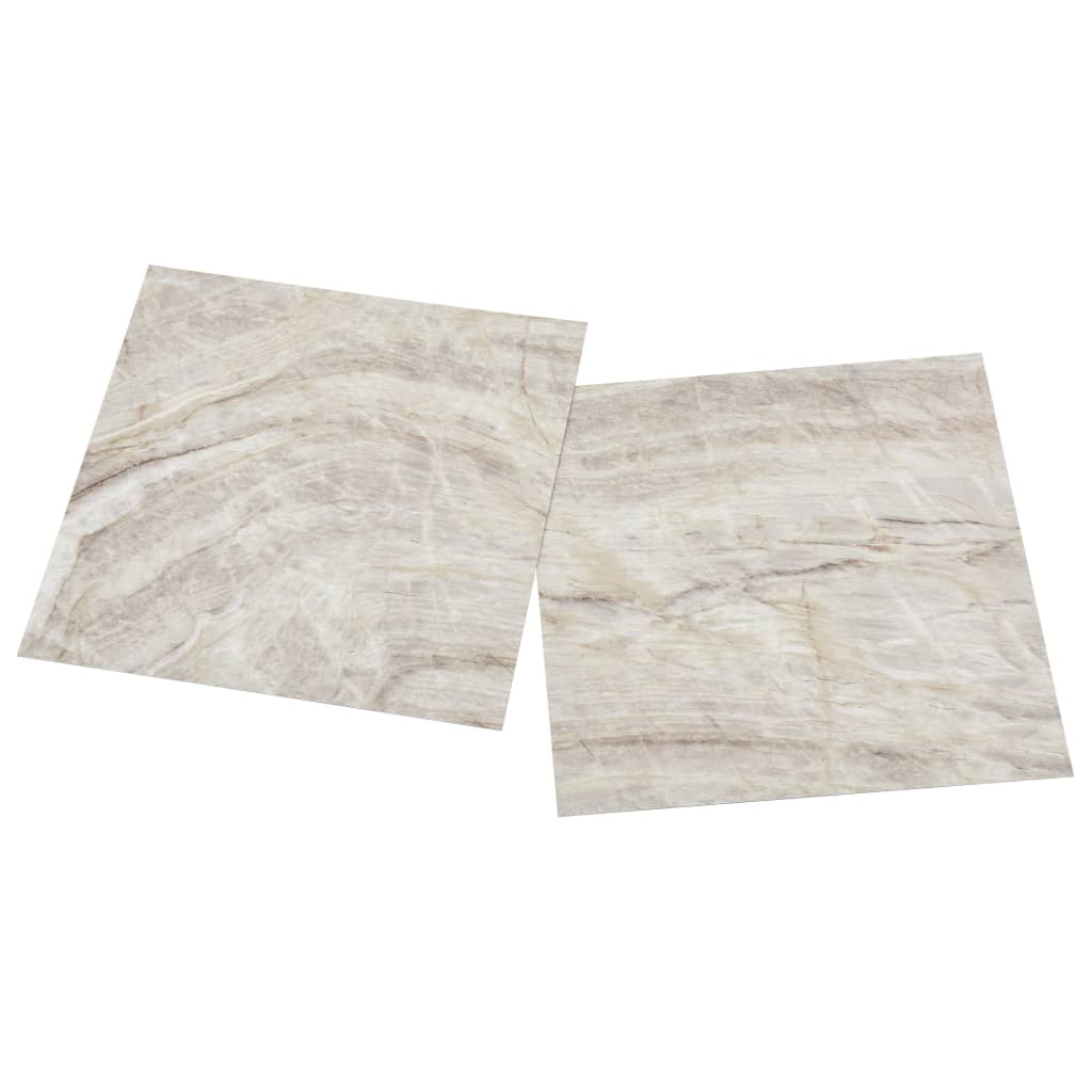 selvklæbende gulvbrædder 55 stk. 5,11 m² PVC beige