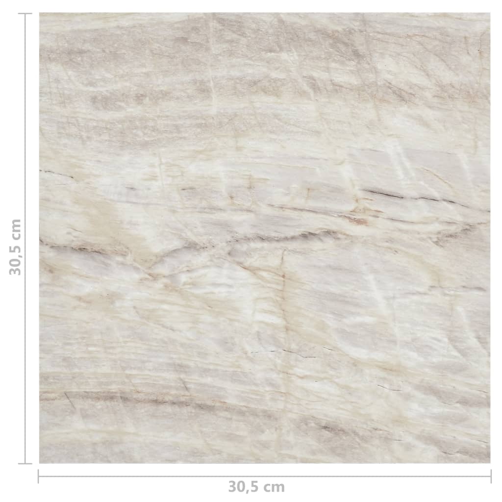 selvklæbende gulvbrædder 55 stk. 5,11 m² PVC beige