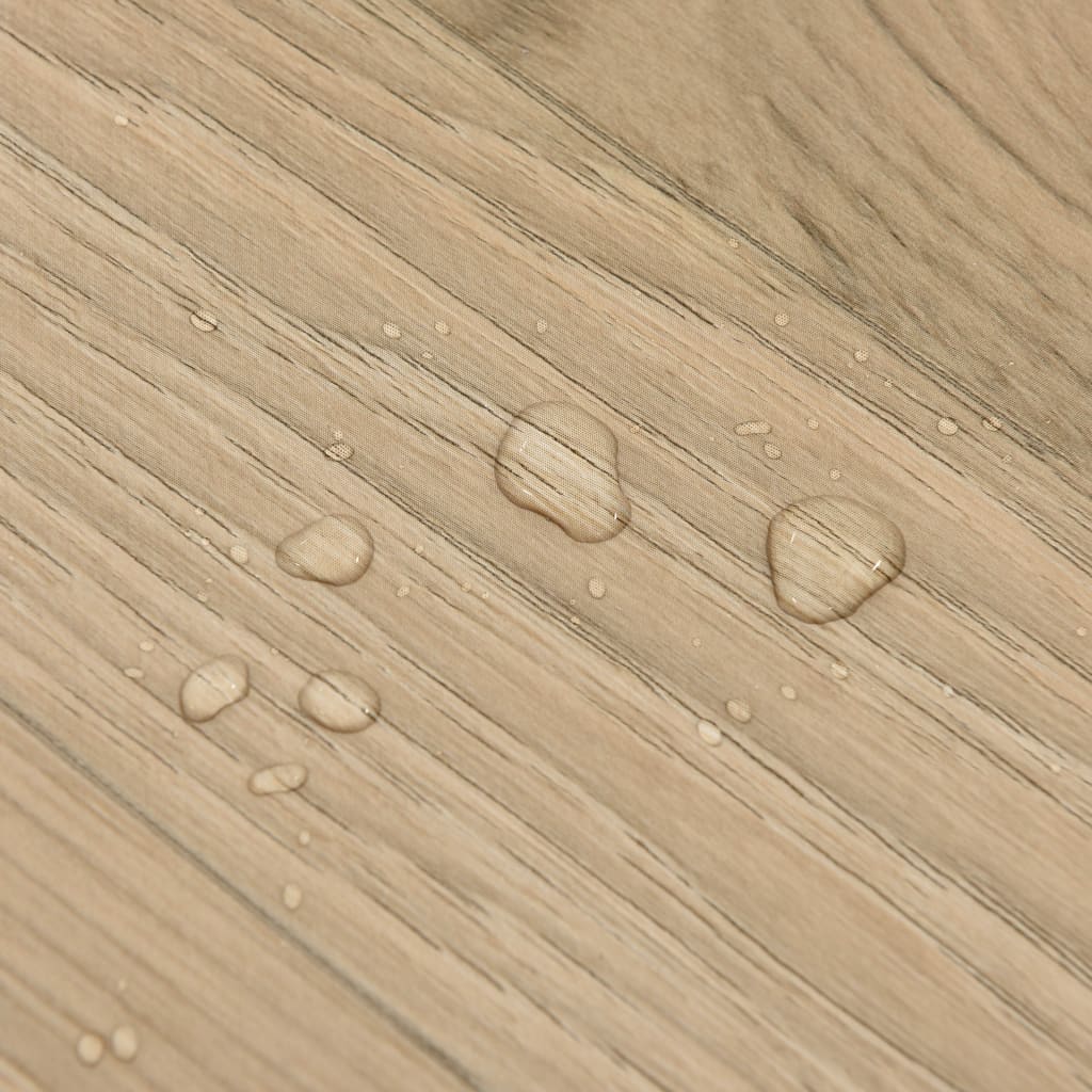 selvklæbende gulvbrædder 55 stk. 5,11 m² PVC brunstribet