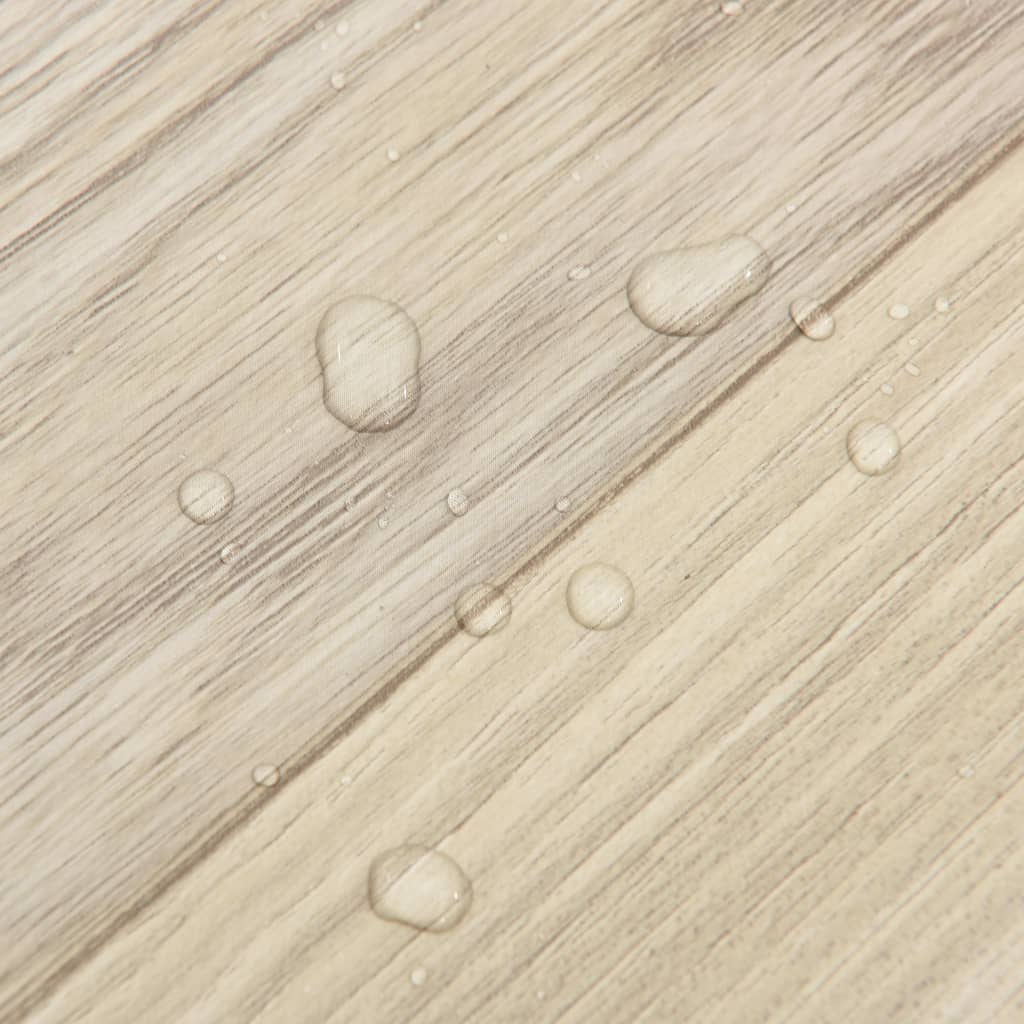 selvklæbende gulvbrædder 55 stk. 5,11 m² PVC beigestribet