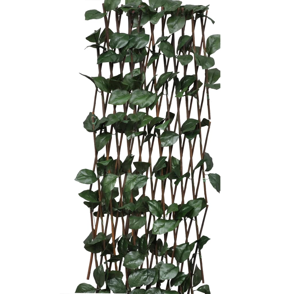 pilehegn med espalier 5 stk. med kunstige blade 180x60 cm