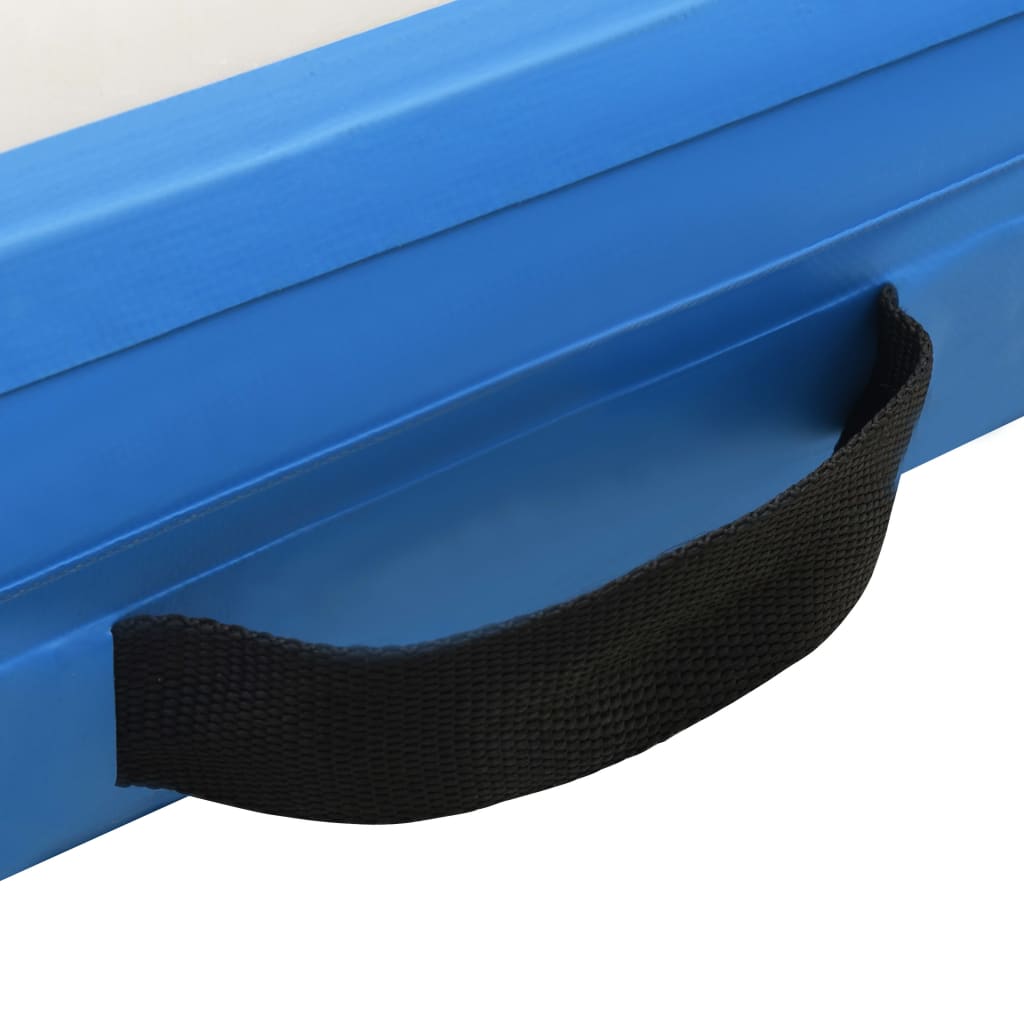 oppustelig platform 200x150x15 cm blå og hvid