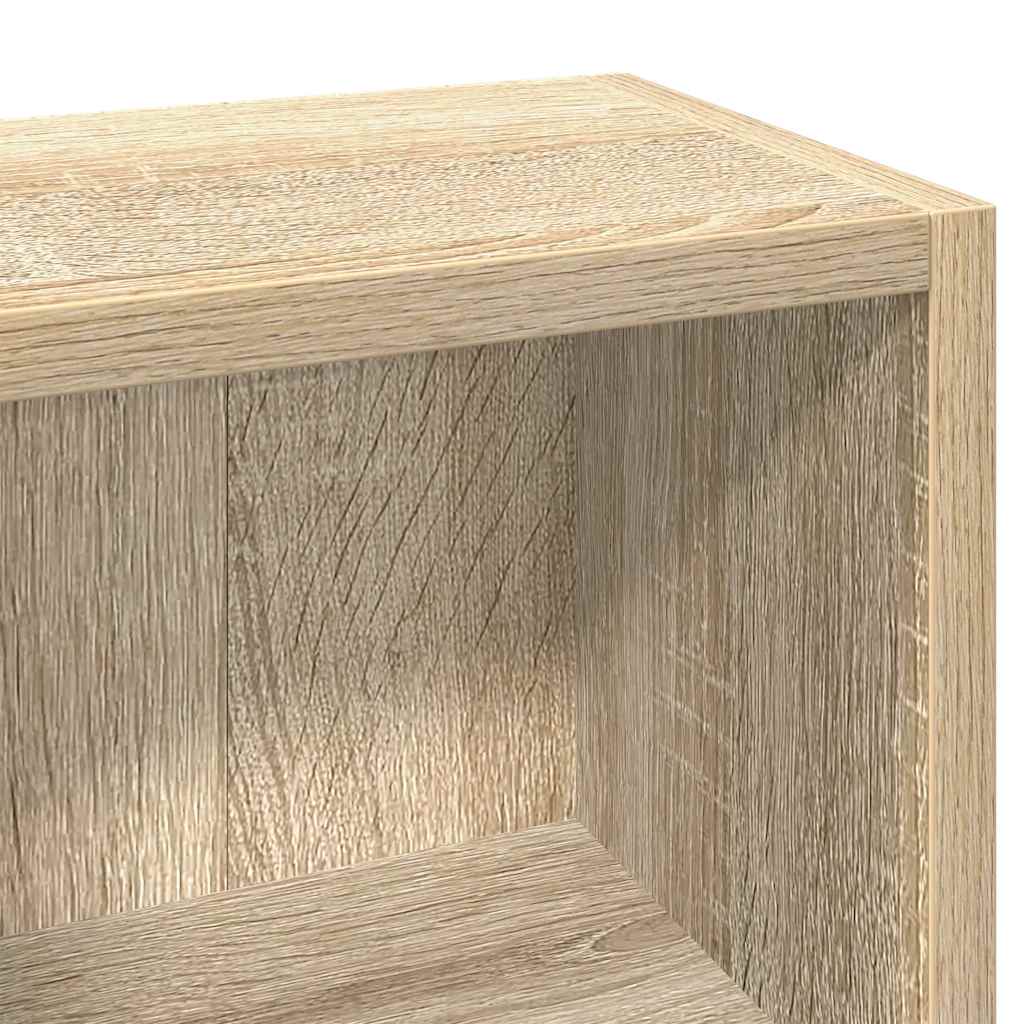 CD-reoler 2 stk. 21x16x93,5 cm spånplade sonoma-eg