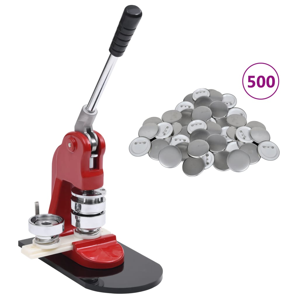 badgemaskine med 500 badges 58 mm