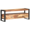tv-skab 120x35x45 cm massivt træ med honningfarvet finish
