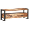 tv-skab 120x35x45 cm massivt træ med honningfarvet finish