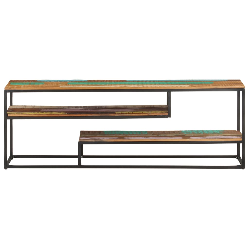 tv-skab 130x30x45 cm massivt genbrugstræ