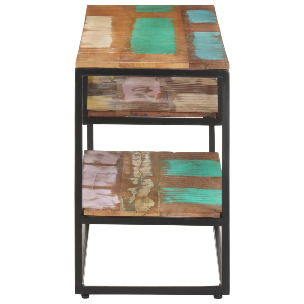 tv-skab 130x30x45 cm massivt genbrugstræ
