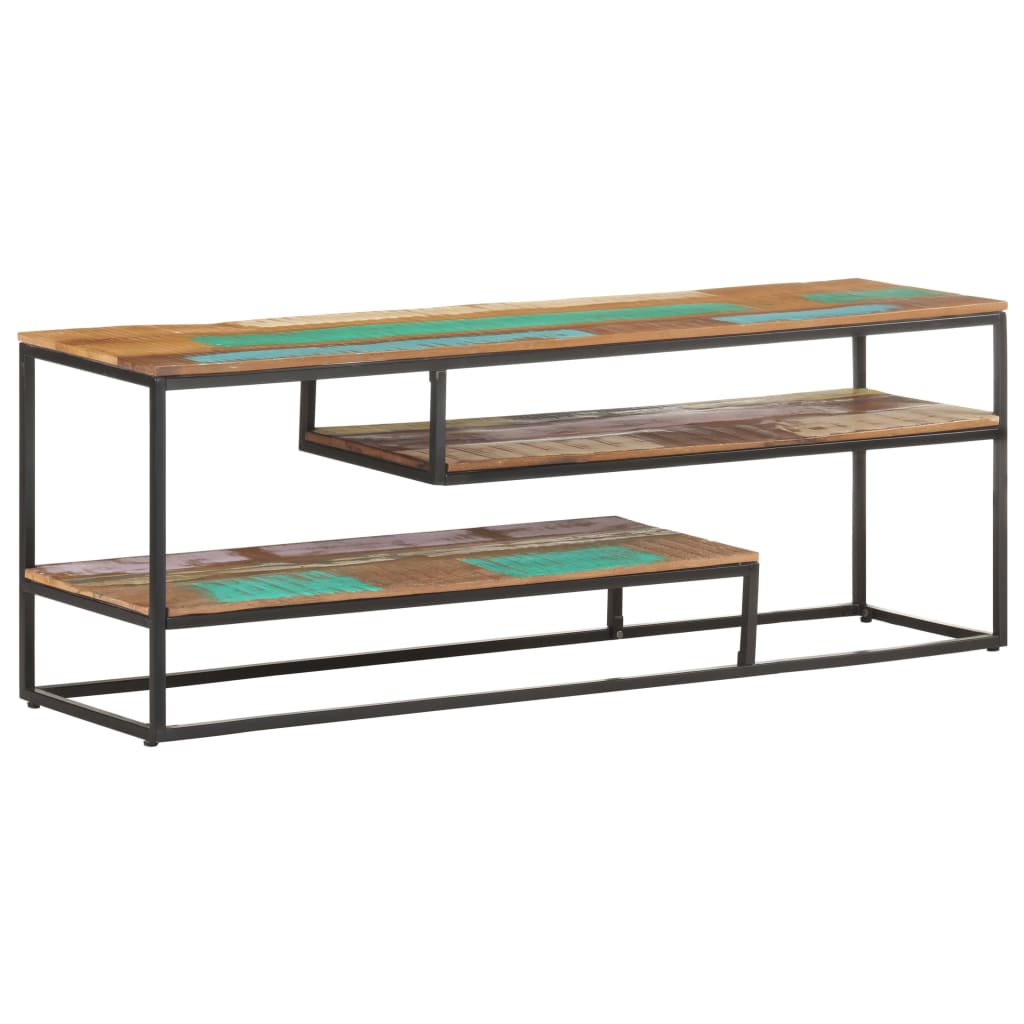 tv-skab 130x30x45 cm massivt genbrugstræ