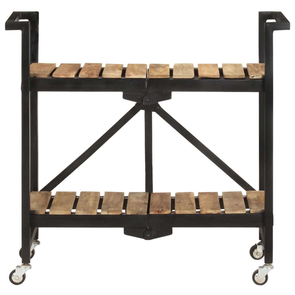 køkkenvogn 87x36x81 cm massivt mangotræ