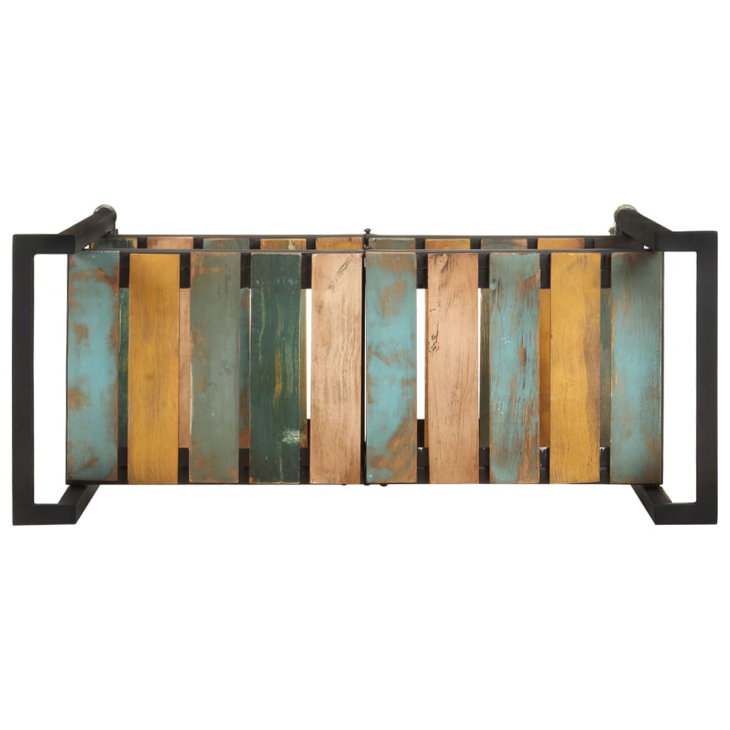 køkkenvogn 87x36x81 cm massivt genbrugstræ