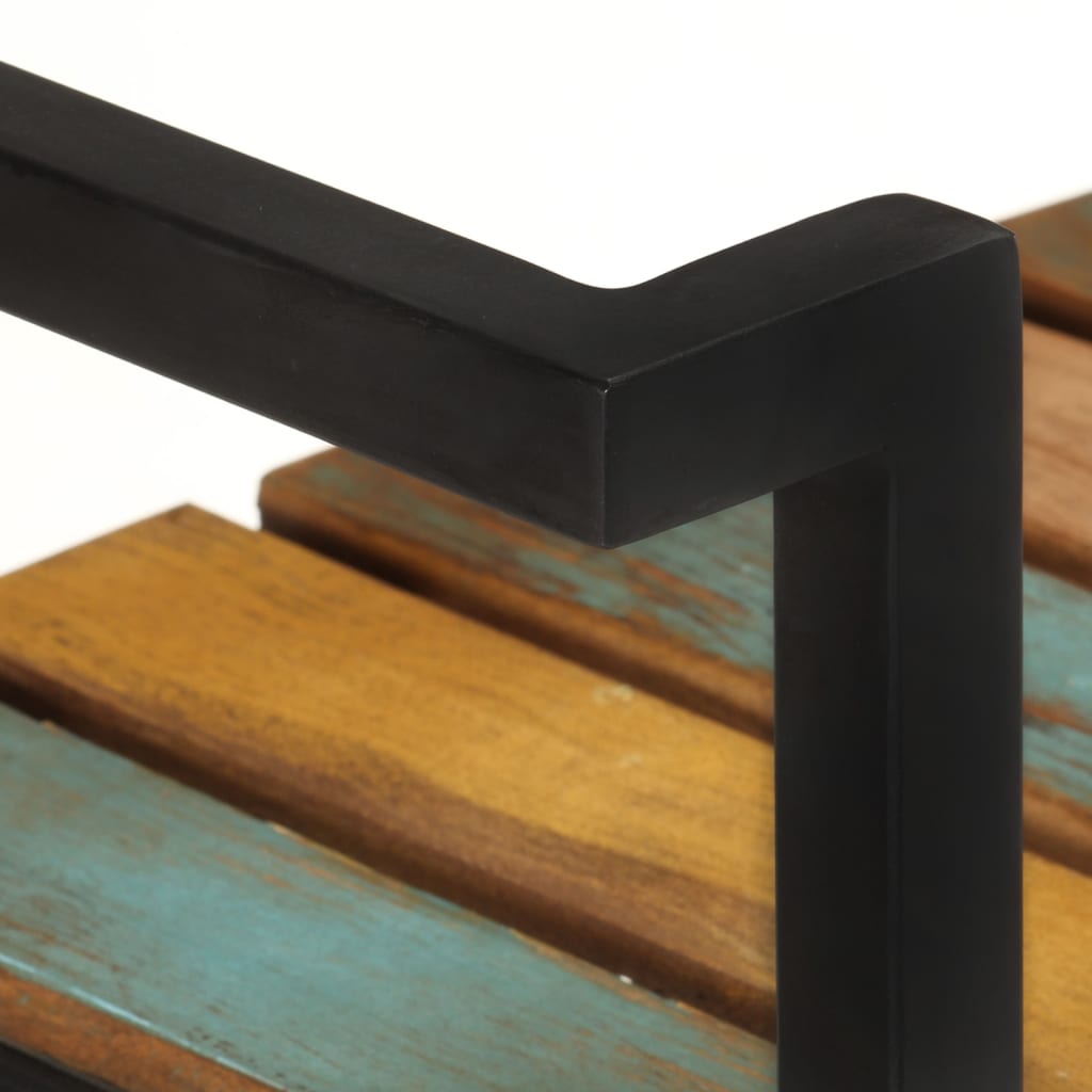 køkkenvogn 87x36x81 cm massivt genbrugstræ