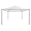 havepavillon 4x4x3 m 180 g/m² hvid