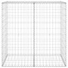 gabionvæg med dæksler 100x60x100 cm galvaniseret stål
