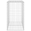 gabionvæg med dæksler 100x60x100 cm galvaniseret stål