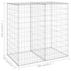 gabionvæg med dæksler 100x60x100 cm galvaniseret stål