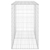 gabionvæg med dæksler 150x60x100 cm galvaniseret stål