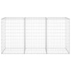 gabionvæg med dæksler 200x60x100 cm galvaniseret stål