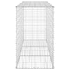 gabionvæg med dæksler 200x60x100 cm galvaniseret stål
