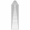 gabionvæg med dæksler 900x30x100 cm galvaniseret stål