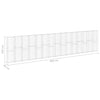 gabionvæg med dæksler 900x30x200 cm galvaniseret stål
