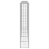 gabionvæg med dæksler 300x30x150 cm galvaniseret stål