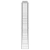 gabionvæg med dæksler 300x30x200 cm galvaniseret stål
