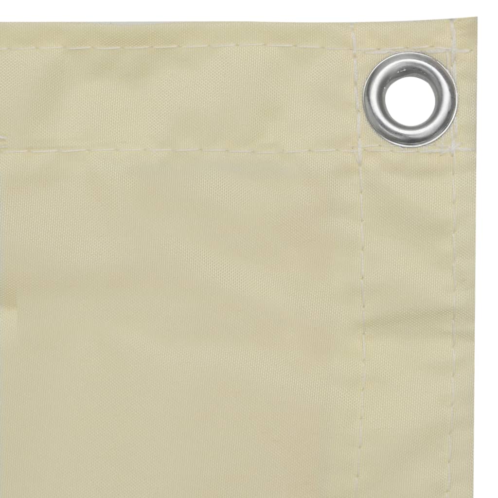 altanafskærmning 75x500 cm oxfordstof cremefarvet