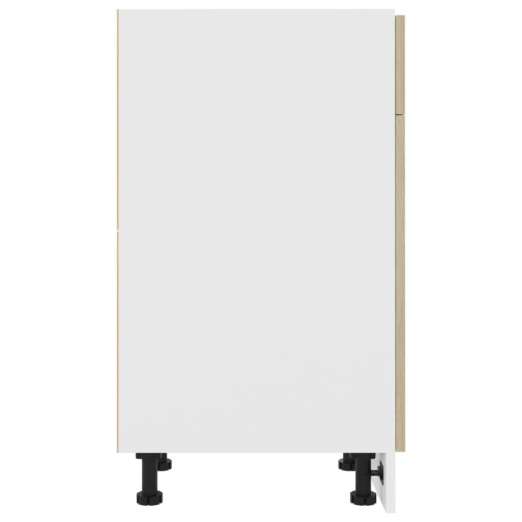 skuffebundskab "Lyon" Sonoma eg 50x46x81,5 cm konstrueret træ