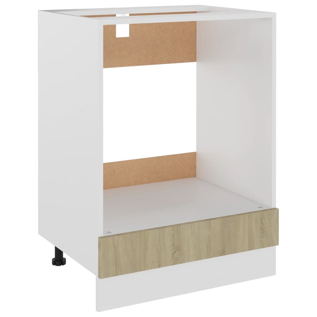 ovnskab "Riga" Sonoma eg 60x46x81,5 cm konstrueret træ