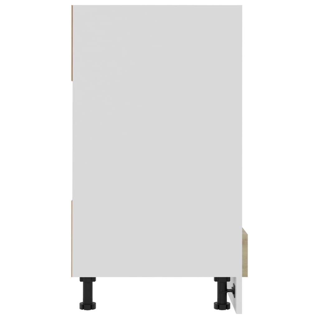 ovnskab "Riga" Sonoma eg 60x46x81,5 cm konstrueret træ