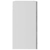 væghængt glasskab 80x31x60 cm konstrueret træ betongrå